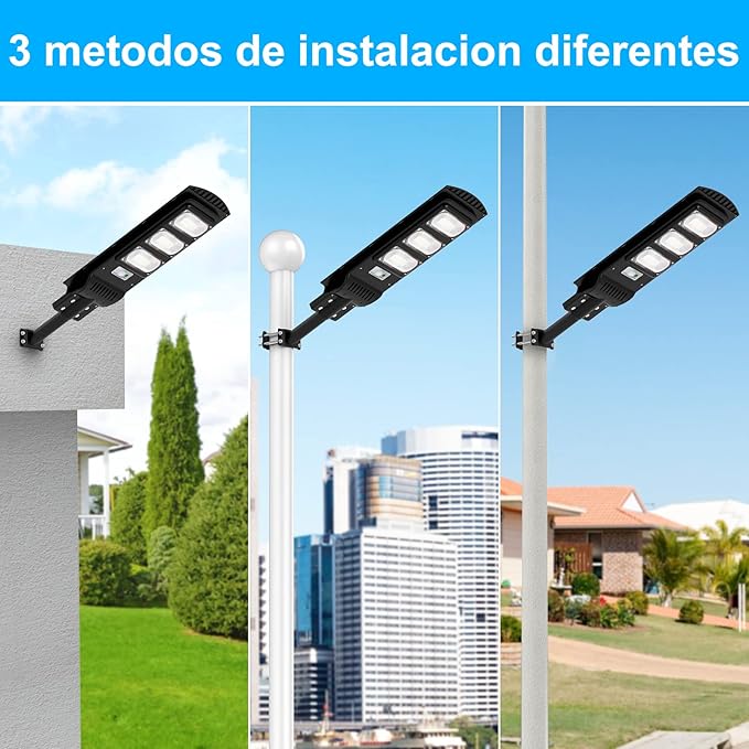 LAMPARA SOLAR LED LARGO ALCANCE GRANDE 24X60CM