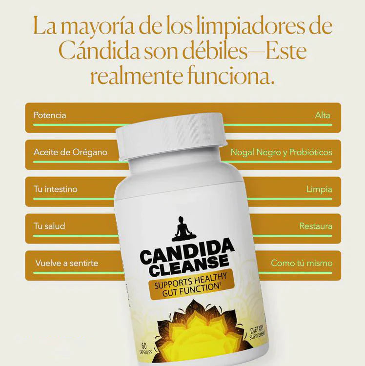 CANDIDA CLEANSE SUPLEMENTO 2X1! | 120 CAPSULAS EN TOTAL!