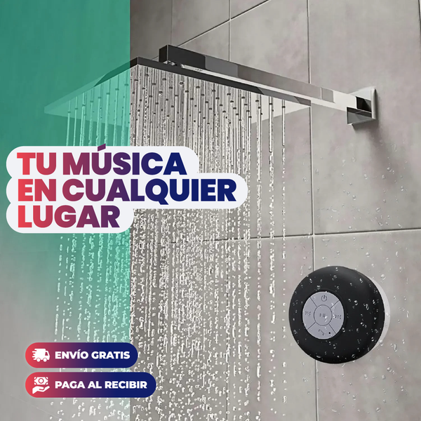 MINI ALTAVOZ PORTATIL PARA BAÑO | RESISTENTE AL AGUA!