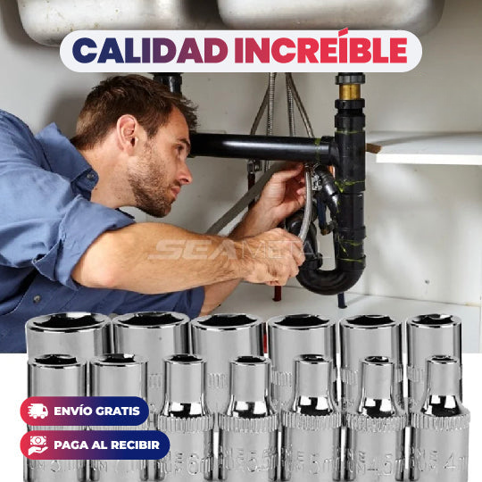 SET DE 46 PIEZAS TODAS LAS HERRAMIENTAS EN UN SOLO LUGAR!