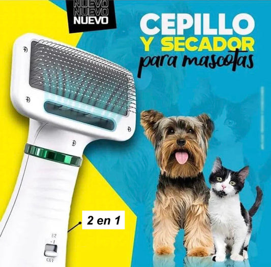 CEPILLO SECADOR PARA MASCOTA 2 EN 1 | TU MASCOTA TE AMARÁ!