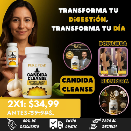 CANDIDA CLEANSE SUPLEMENTO 2X1! | 120 CAPSULAS EN TOTAL!