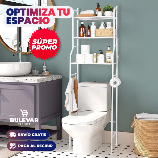 ESTANTE ORGANIZADOR PARA INODORO y BAÑOS!