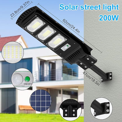 LAMPARA SOLAR LED LARGO ALCANCE GRANDE 24X60CM