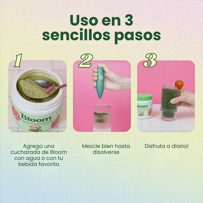 BLOOM™  LLEVA 2 AL PRECIO DE 1!📆🥬 – TU RUTINA VERDE PARA UN CUERPO LIVIANO 🧃💪