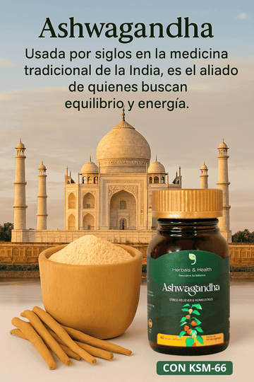 ASHWAGANDHA CAPSULAS🌿 Despierta tu calma interior y conquista tu día