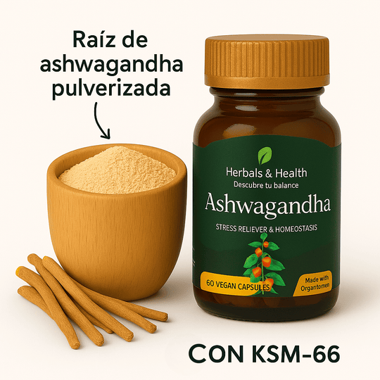 ASHWAGANDHA CAPSULAS🌿 Despierta tu calma interior y conquista tu día