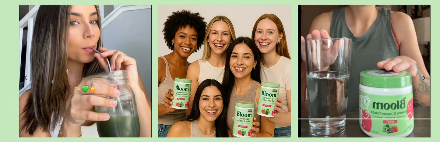 BLOOM™  LLEVA 2 AL PRECIO DE 1!📆🥬 – TU RUTINA VERDE PARA UN CUERPO LIVIANO 🧃💪