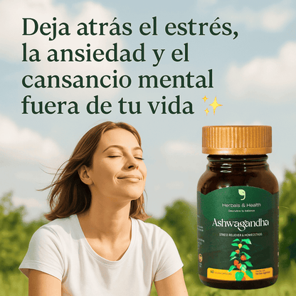 ASHWAGANDHA CAPSULAS🌿 Despierta tu calma interior y conquista tu día