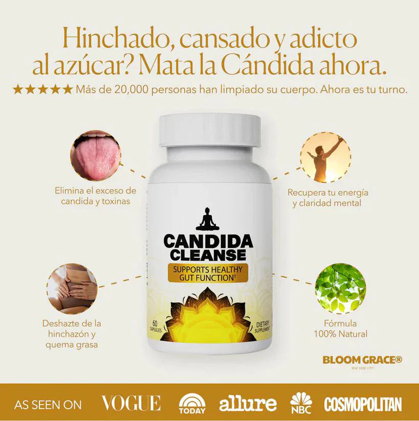 CANDIDA CLEANSE SUPLEMENTO 2X1! | 120 CAPSULAS EN TOTAL!