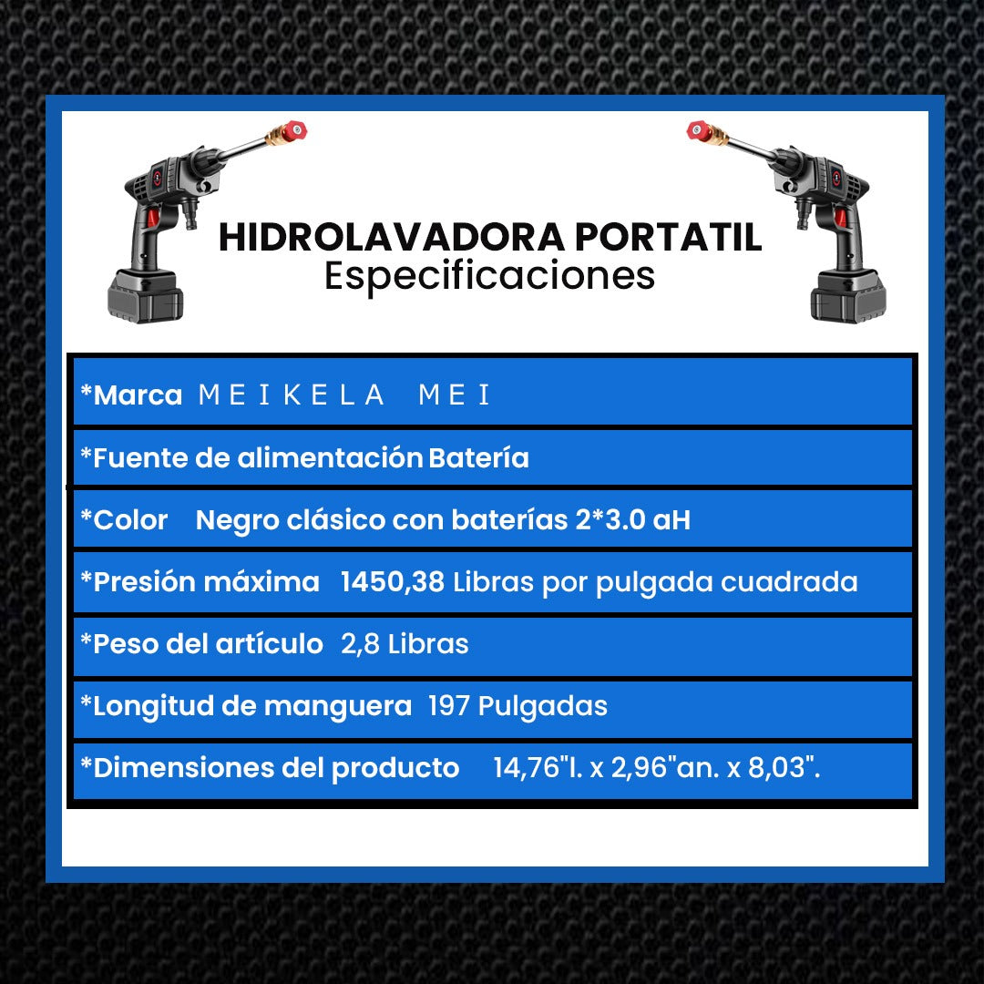 HIDROLAVADORA PROFESIONAL INALAMBRICA | LAVA TODO EN MINUTOS!!