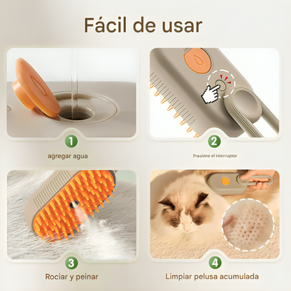 MIMOP PARA PERROS Y GATOS | CEPILLO VAPOR