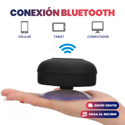 MINI ALTAVOZ PORTATIL PARA BAÑO | RESISTENTE AL AGUA!