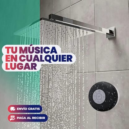 MINI ALTAVOZ PORTATIL PARA BAÑO | RESISTENTE AL AGUA!