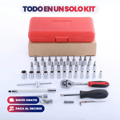 SET DE 46 PIEZAS TODAS LAS HERRAMIENTAS EN UN SOLO LUGAR!